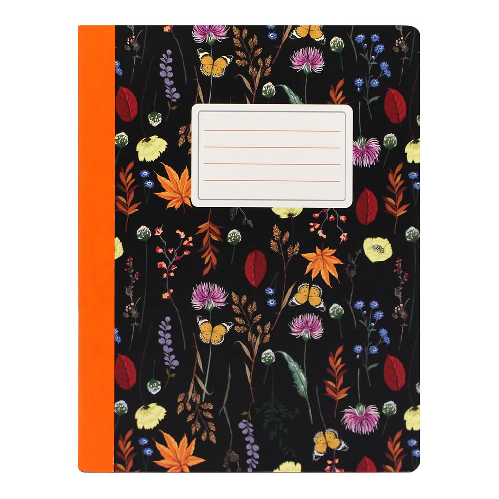 Pukka Bloom Composition Notebook Black