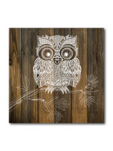 Art Block Plywood : Dark Wood - Morepork