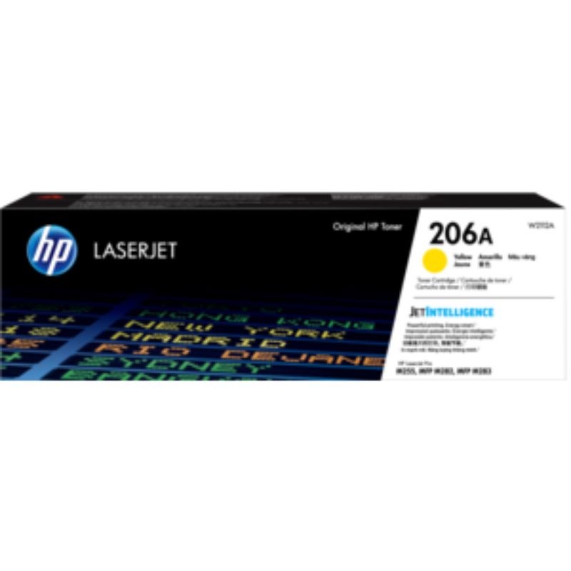 HP 206A Yellow Toner Cartridge for Color LaserJet Pro - Standard Yield - 1250 Pages