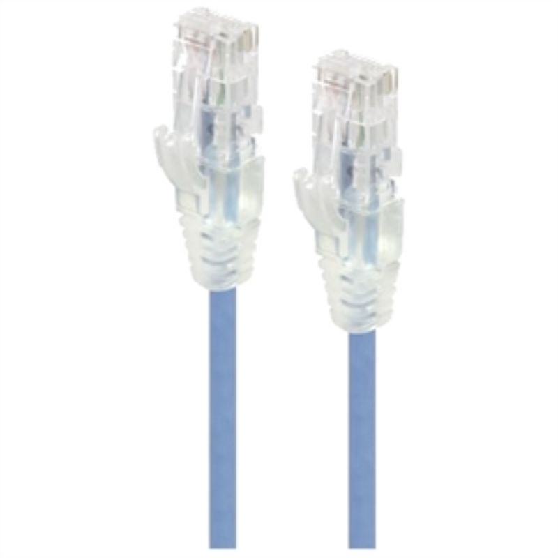 Alogic 2m Blue Ultra Slim Cat6 UTP Network Cable 28AWG - High-Speed Ethernet Connection