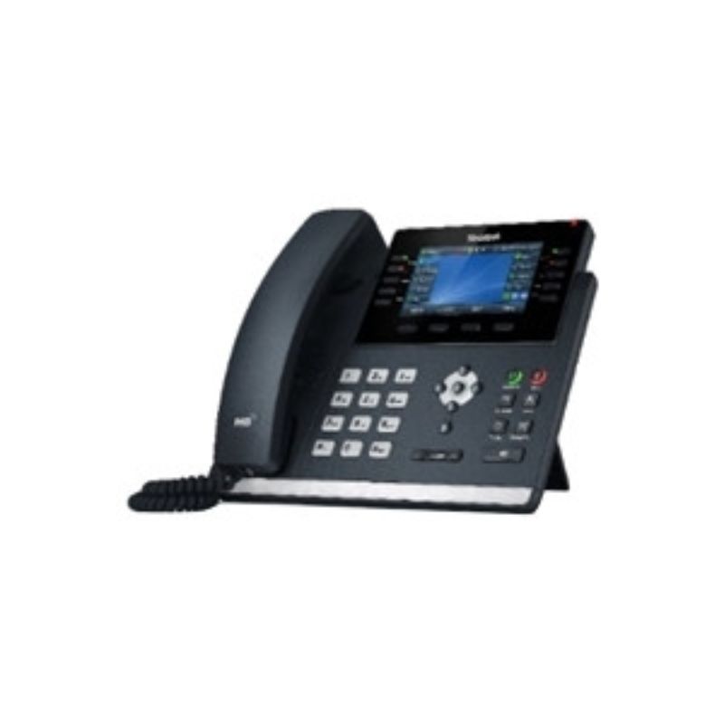 Yealink SIP-T46U IP Phone - High-Definition Corded Desk Phone - Wall Mountable - Classic Gray