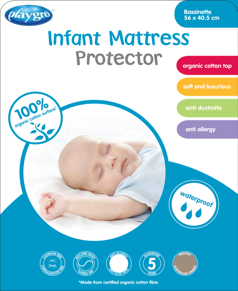 Cradle / Portacot Protector - Organic Cotton