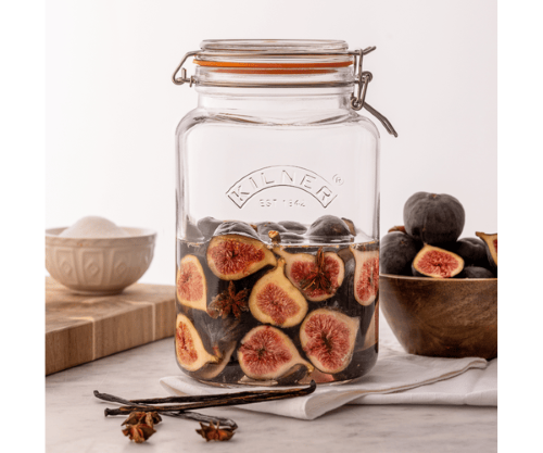 Square Clip Top Jar - Kilner (3 Litre)
