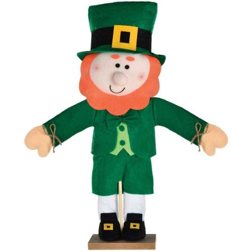 61cm St. Patrick's Day Standing Prop featuring a cheerful leprechaun design, perfect for festive decor and photo ops.
