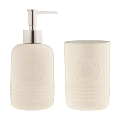 Dispenser & Tumbler Set - Typhoon 320ml (Cream)