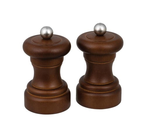 Salt and Pepper Mill Set - Wilkie Brothers MNut Rwd (10cm)