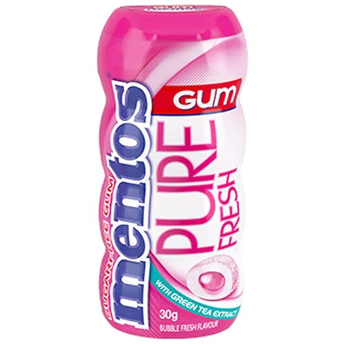 Mentos Gum Bottle Bubble 30g ( 10 Pack )