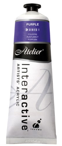 Atelier 80ml Purple Acrylic Paint for vibrant art, blending & layering; perfect for artists & crafters.