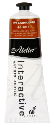 Acrylic Paint - Atelier 80ml Raw Sienna Dark