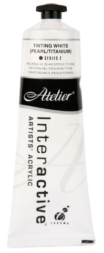 Acrylic Paint - Atelier 80ml Tinting White (Pearl Titani