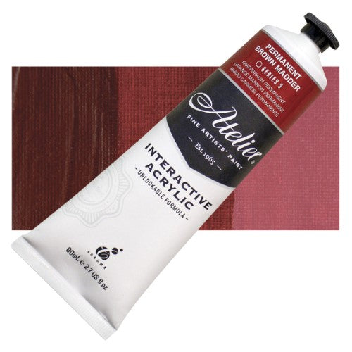 Acrylic Paint - Atelier 80ml Permanent Brown Madder