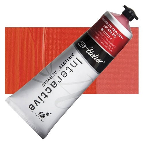 Acrylic Paint - Atelier 80ml Cadmium Red Light (Scarlet)