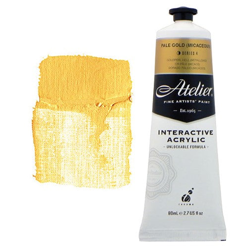 Acrylic Paint - Atelier 80ml Pale Gold