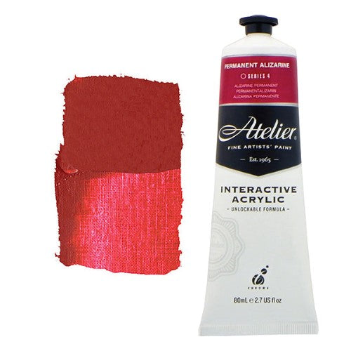 Acrylic Paint - Atelier 80ml Permanent Alizarine