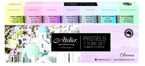 ATELIER 7 X 80ml PASTEL TUBE SET