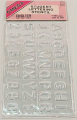 Artist Stencil - Omega 15mm Letter Stencil