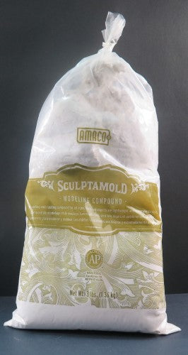 Amaco Sculptamold 3lb, a lightweight, non-toxic modeling compound ideal for detailed sculptures and dioramas.