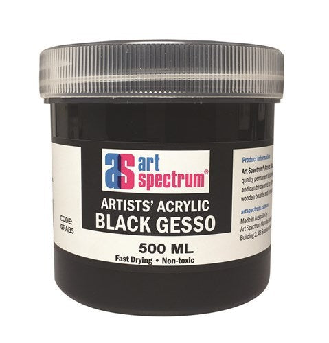 AS ARTISTS GESSO 500ML BLACK