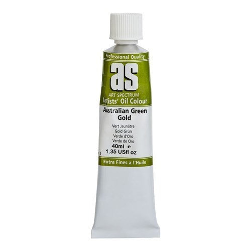 Artist Oil Paint - As Oil 40ml S3 Aust Green Gold