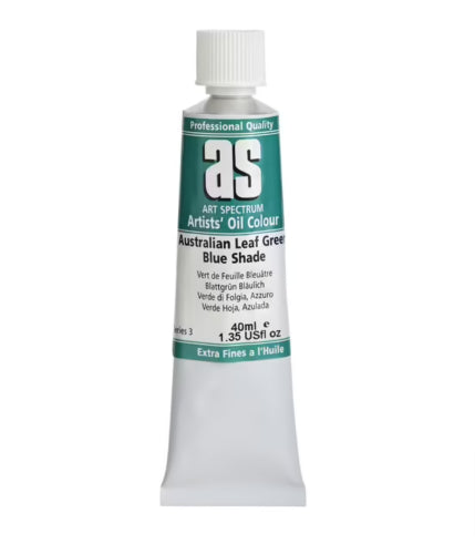 Artist Oil Paint - As Oil 40ml S3 Aust Leaf Green Blue