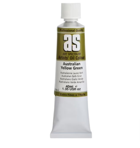 Artist Oil Paint - As Oil 40ml S2 Aus Yell Green