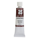 40ml tube of Cad Maroon oil paint, crafted for vibrant artwork, lightfast and perfect for mixing and layering.