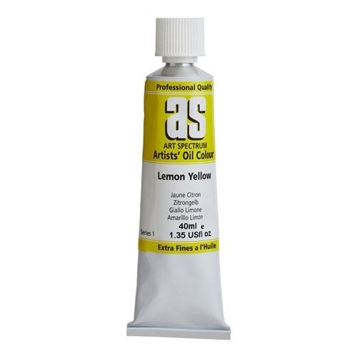 Artist Oil Paint - As Oil 40ml S1 Lemon Yellow