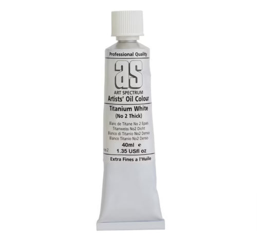 Artist Oil Paint - As Oil 40ml S2 Tit White No 2 Thick