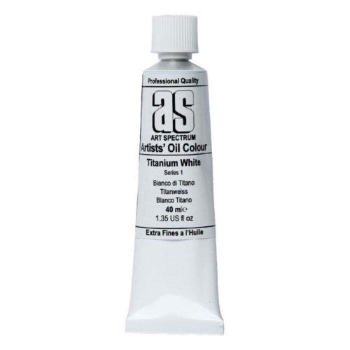 Artist Oil Paint - As Oil 40ml S1 Titanium White