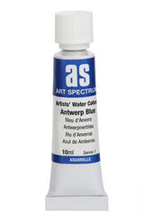 10ml tube of Art Spectrum Antwerp Blue watercolour paint, featuring lightfast pigments for vibrant, long-lasting art.