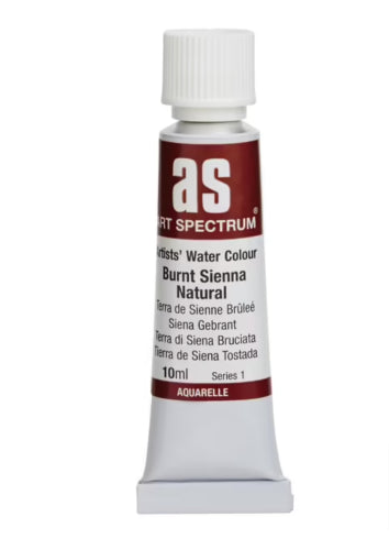 10ml tube of Art Spectrum Watercolour Paint in natural Sienna, ideal for vibrant art with smooth application and blending.