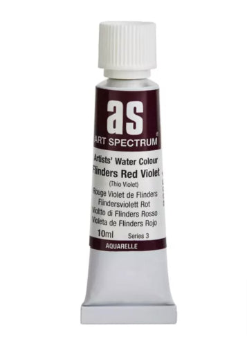 Art Spectrum 10ml watercolour paint in Flinders Red Violet, featuring lightfast pigments for vibrant and lasting artwork.