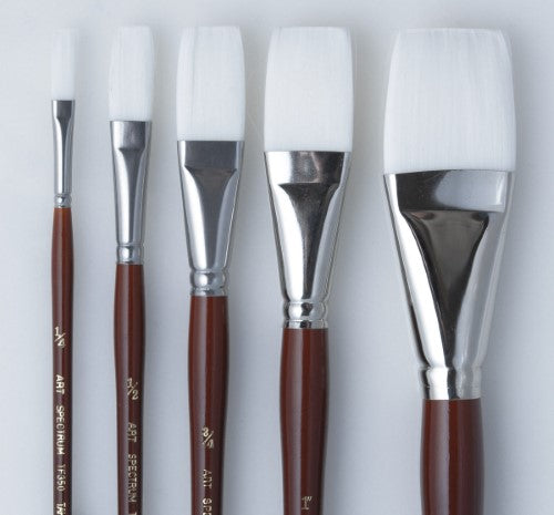 Artist Brush - As White Taklon Flat 1/4 Inch