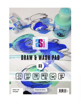 As Draw &amp; Wash Pad Textured A5 210g