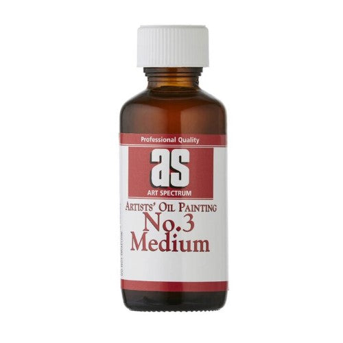 Artist Medium No. 3, 100ml, enhances textures and depths for professional oil and mixed-media artworks.