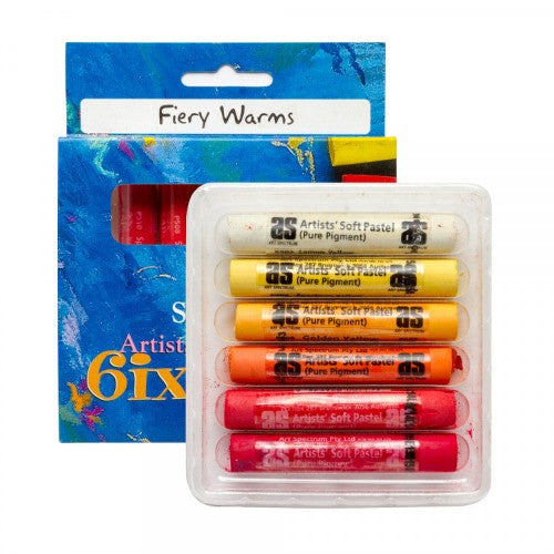 Artist Pastels Set - As 6-Pack Fiery Warms