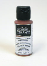 60ml tube of Burnt Sienna Natural acrylic paint, ideal for artists seeking vibrant, versatile, and quick-drying color.