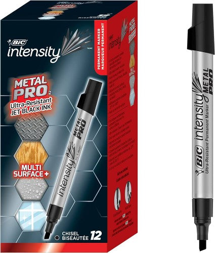 BiC Intensity Marker Chisel Black 12pk ( 12 Pack )