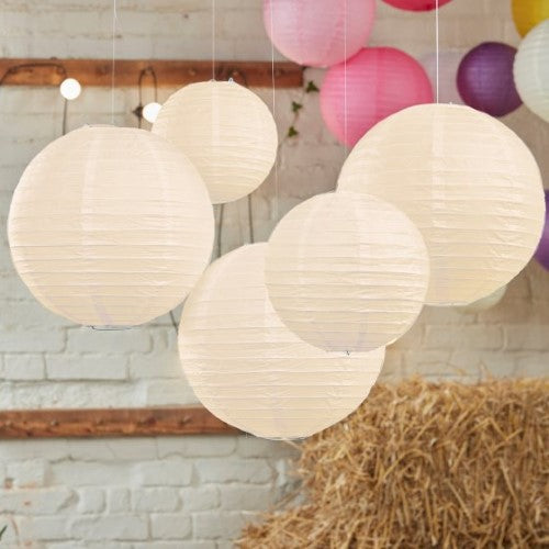 Boho Wedding Paper Lanterns - Pack of 5