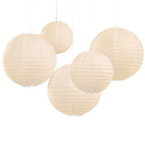 Boho Wedding Paper Lanterns - Pack of 5