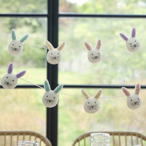Hop Hop Hooray Fabric Bunting