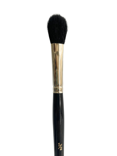 Artist Brush S755: Black goat hair oval mop for precise and versatile painting, ideal for watercolors and acrylics.