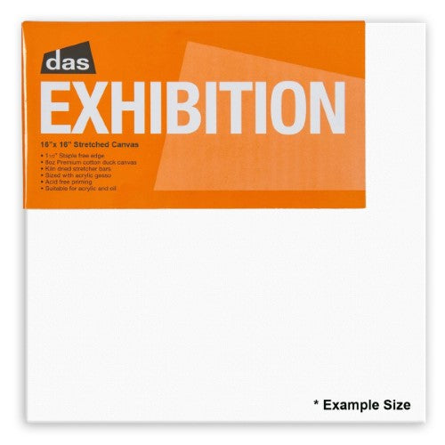 Das Exhibition 1.5 Artist Canvas 16x16 inches, crafted with natural cotton and strong frame for vibrant artistic expression.