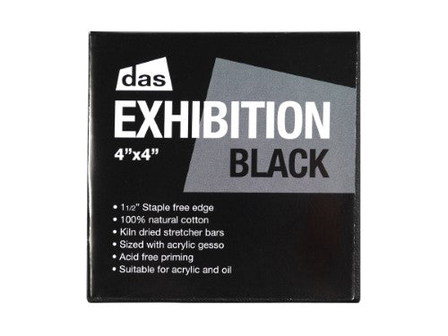 Das Exhibition Black 1.5 Canvas 4x4(Inches)