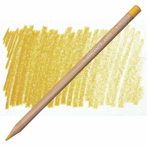 Caran d'Ache Luminance Raw Sienna pencils, pack of 3, ideal for vibrant, lightfast artwork and detailed sketches.