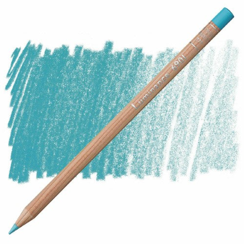 Artist Pencils - Caran D’ache Luminance Pencils Turquoise Blue (Pack of 3)