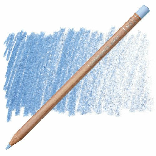 Caran d'Ache Luminance Pencils in Light Cob Blue, pack of 3, ideal for artists seeking vibrant, lightfast colors.