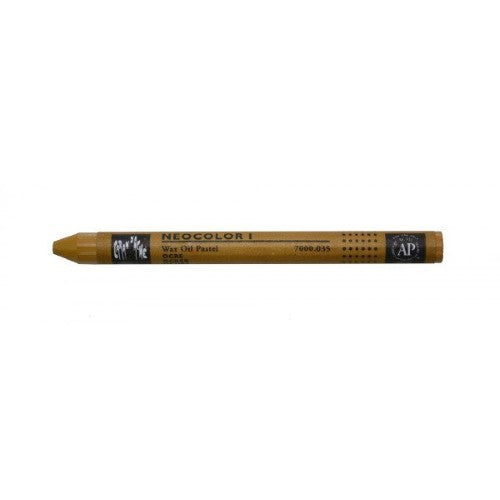 Caran D’ache Neocolor 1 Wax Oil Ochre pastels pack of 10, ideal for artists with vibrant, water-resistant colors.