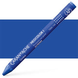 Pack of 10 Caran D’ache Neocolor 1 Ultramarine Blue wax oil pastels, ideal for vibrant artwork and versatile techniques.