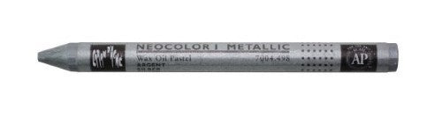 Crayon - Caran D’ache Neocolor I Metallic Silver - Pack of 10